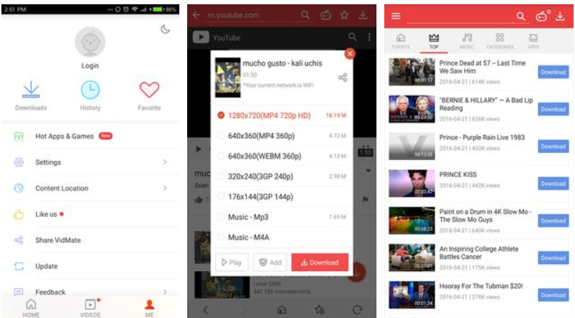 Vidmate HD for PC