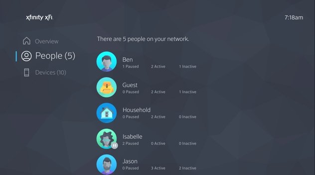 profiles Xfinity xFi for pc