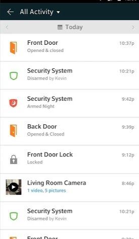 Xfinity Home for pc app activity