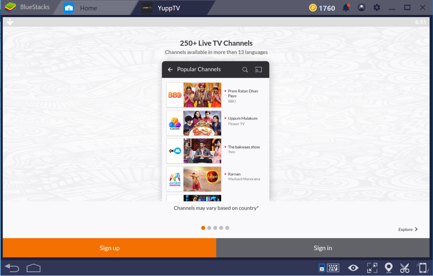 Yupp TV for PC