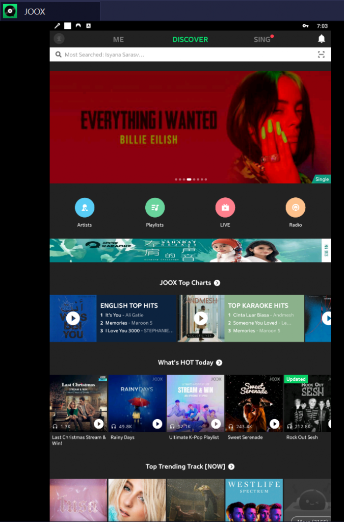 JOOX Music for PC