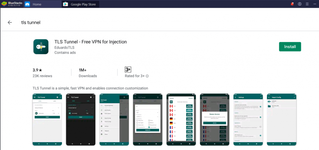 TLS Tunnel VPN for PC - TLS Tunnel VPN Free for Injection