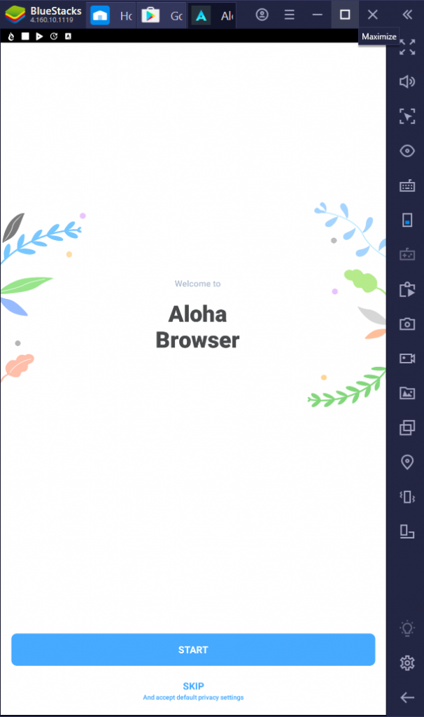 Aloha Browser Turbo for PC