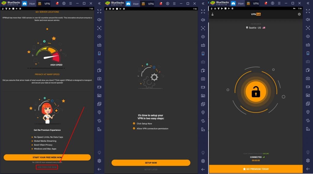 VPNHub for PC