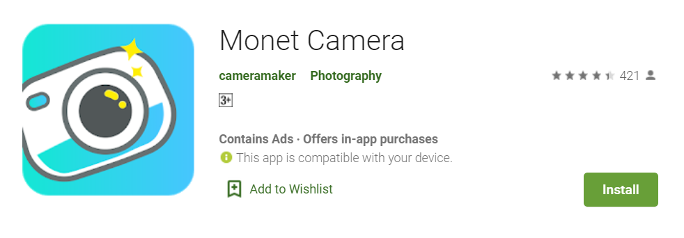 Monet Camera for Mac