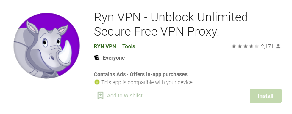 RYN VPN for Mac