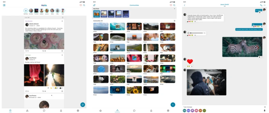 MeWe app on PC