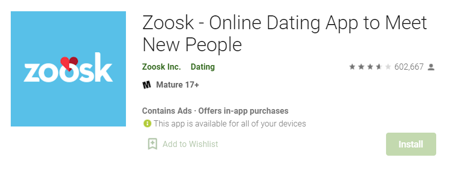Zoosk for Mac
