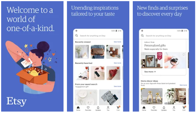 Etsy app on Windows