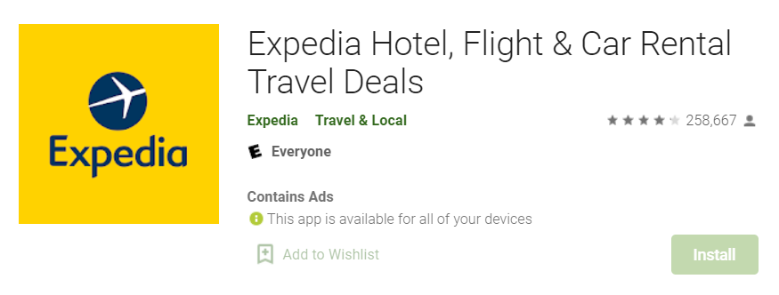 Expedia for Mac