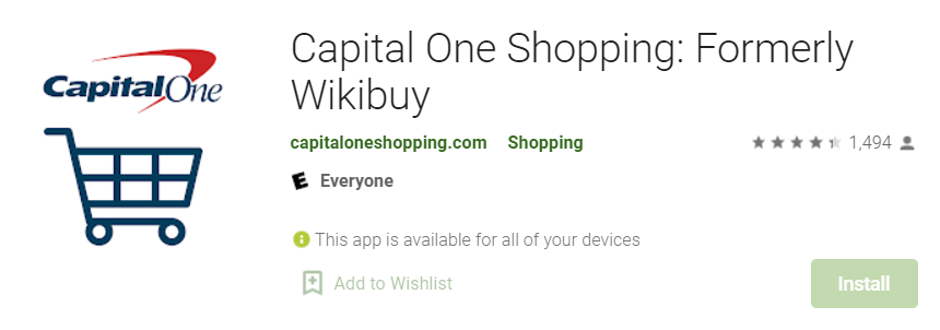 Capital One Shopping for Mac